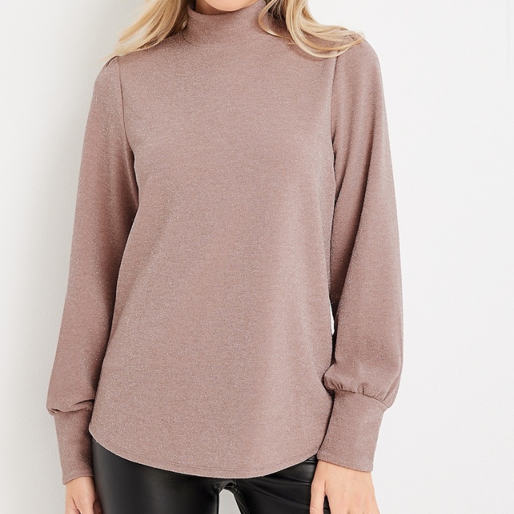 New With Tags Maurices Mock Neck with sparkles Size 1X
